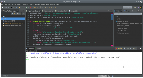 Eclipse, PyDev, virtualenv and graphical output of matplotlib on KDE ...